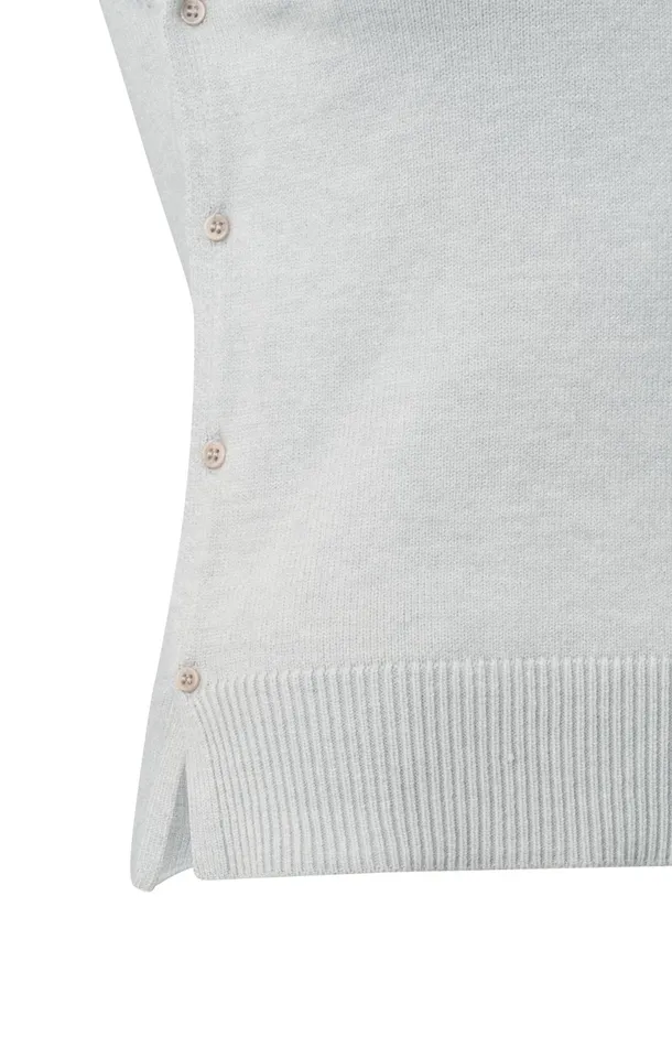Sleeveless Top With Turtleneck Smoke Melange Women YAYA Tops Sleeveless Top With Turtleneck Smoke Melange Women YAYA Tops