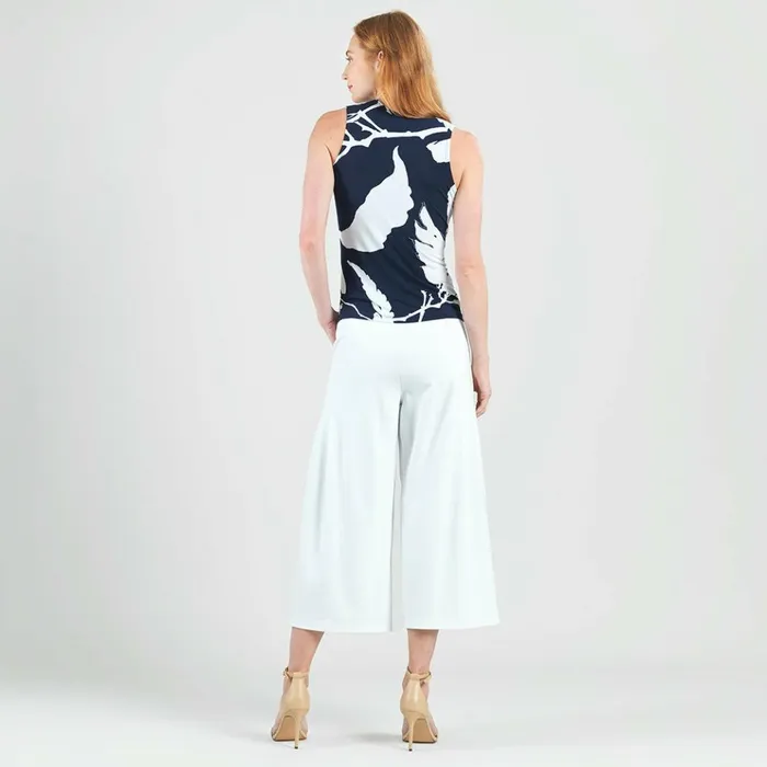 Sleeveless VNeck Center Front Tie Top 8211 Abstract Branch Women Clara Sunwoo Spring Collection