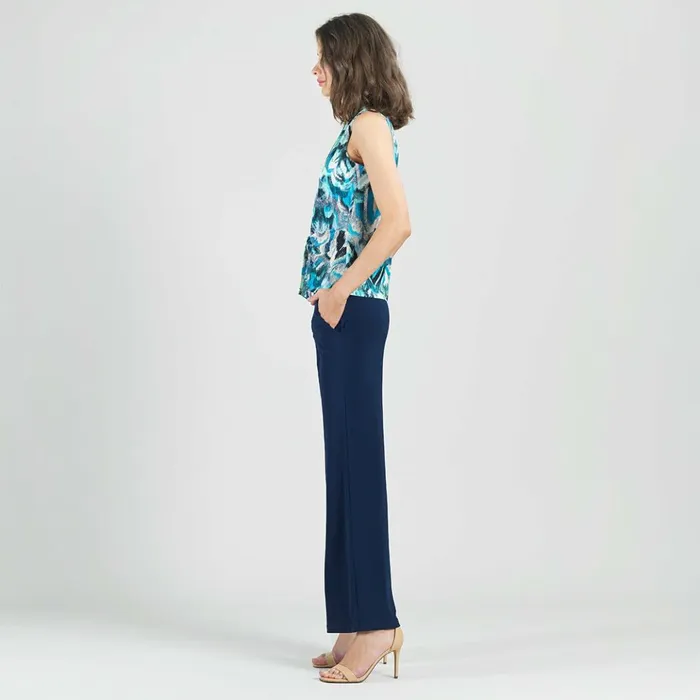 Sleeveless VNeck Center Front Tie Top 8211 Abstract Prism Women Clara Sunwoo Spring Collection