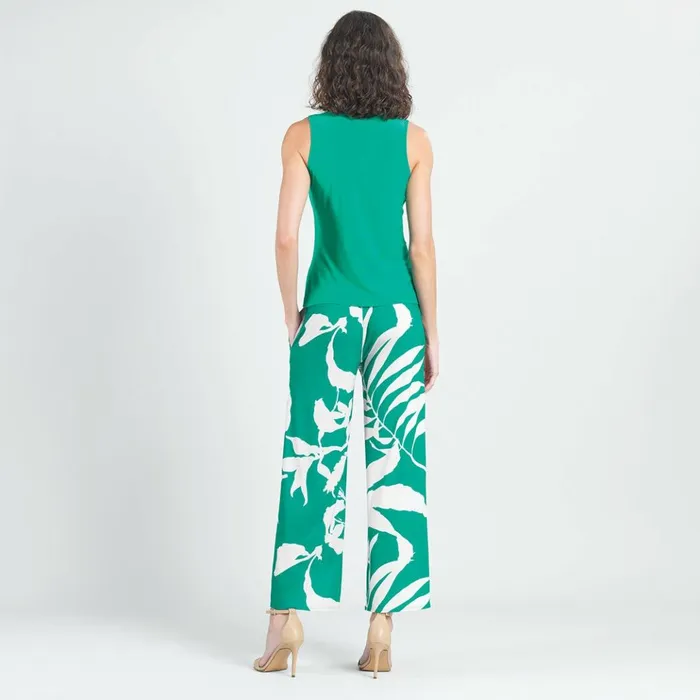 Sleeveless VNeck Center Front Tie Top 8211 Emerald Women Clara Sunwoo Tops Tunics