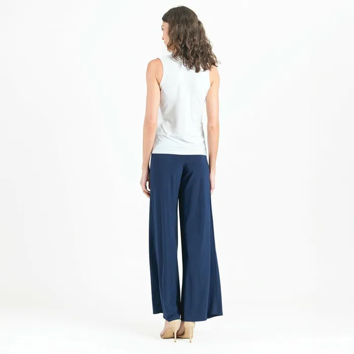 Sleeveless VNeck Center Front Tie Top 8211 White Women Clara Sunwoo Modern Basics