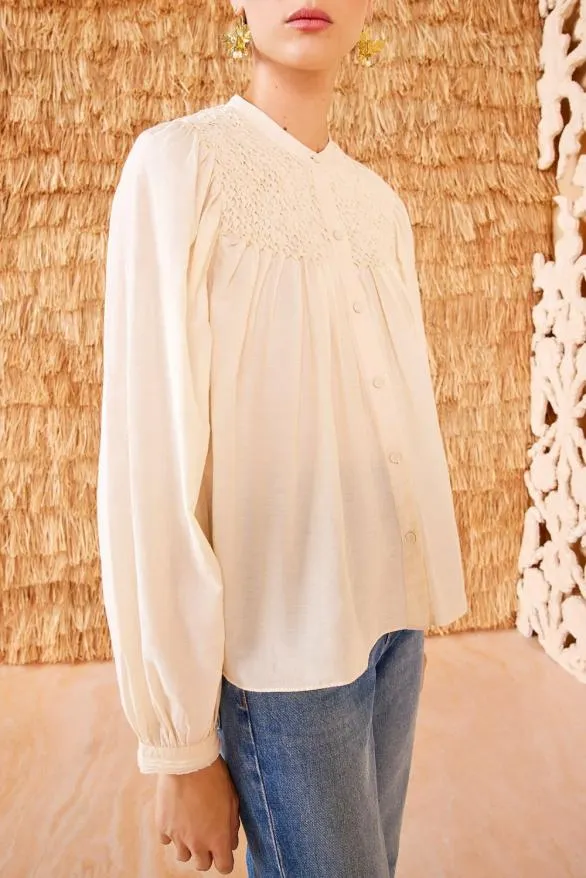 Soffia Blouse Cowrie Women Ulla Johnson Tops Soffia Blouse Cowrie Women Ulla Johnson Tops