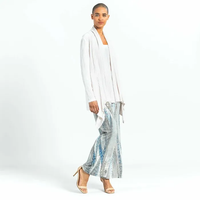 Soft Pleat Knit 8211 Cardigan and Tank Twinset 8211 Ivory 8211 Final Sale Women Clara Sunwoo Jackets Cardigans