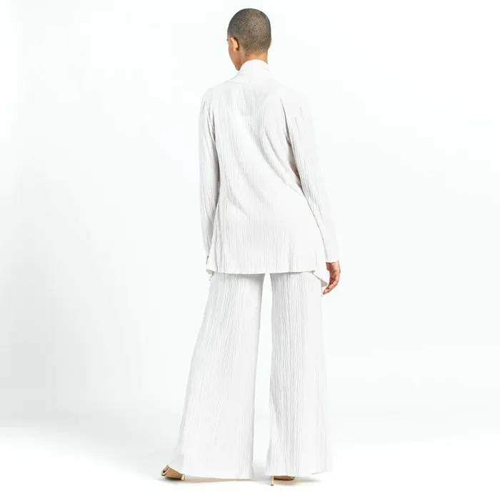 Soft Pleat Knit 8211 Cardigan and Tank Twinset 8211 Ivory 8211 Final Sale Women Clara Sunwoo Jackets Cardigans