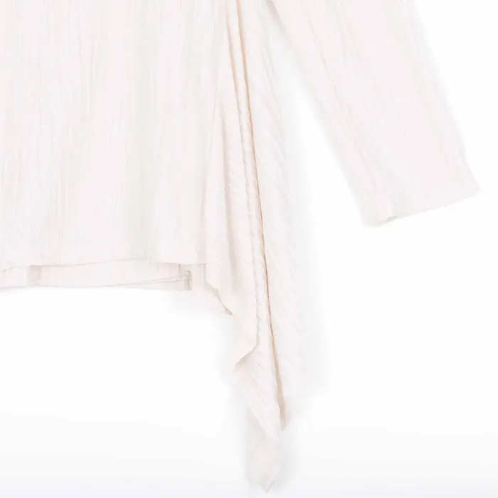 Soft Pleat Knit 8211 Cardigan and Tank Twinset 8211 Ivory 8211 Final Sale Women Clara Sunwoo Jackets Cardigans