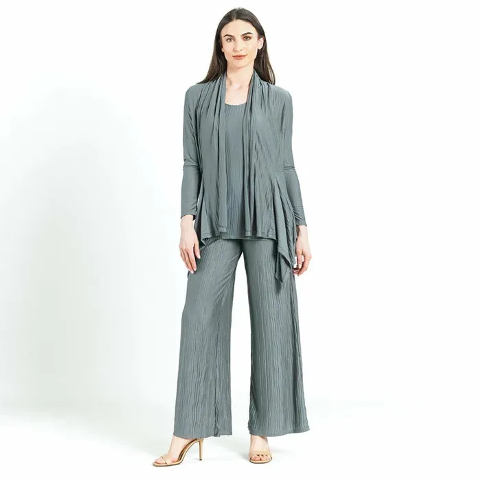 Soft Pleat Knit 8211 Cardigan and Tank Twinset 8211 Olive 8211 Final Sale Women Clara Sunwoo Jackets Cardigans Soft Pleat Knit 8211 Cardigan and Tank Twinset 8211 Olive 8211 Final Sale Women Clara Sunwoo Jackets Cardigans