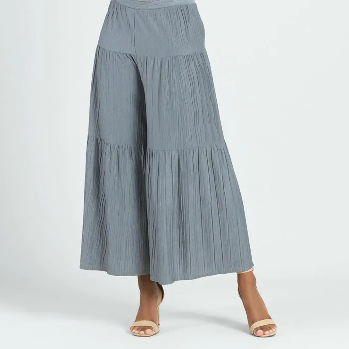 Soft Pleat Knit 8211 Tiered SkirtPant 8211 Olive Women Clara Sunwoo Pants Skirts Soft Pleat Knit 8211 Tiered SkirtPant 8211 Olive Women Clara Sunwoo Pants Skirts