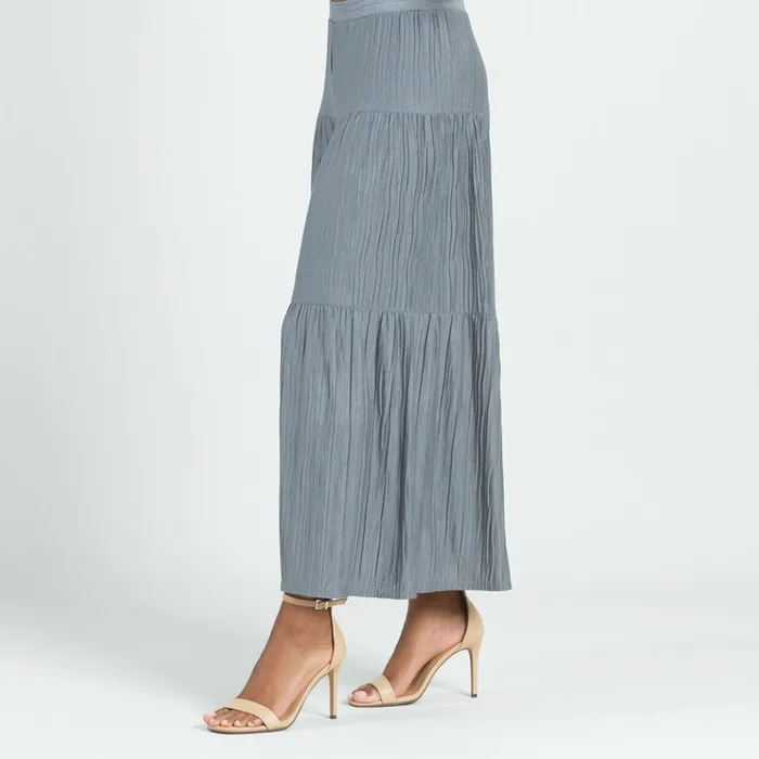 Soft Pleat Knit 8211 Tiered SkirtPant 8211 Olive Women Clara Sunwoo Pants Skirts