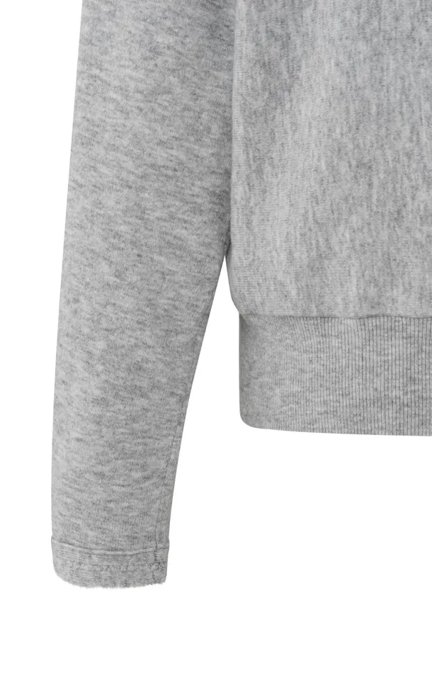 Soft Sweater With Vneck And Batwing Sleeves Medium Grey Melange Women YAYA Sweaters Soft Sweater With Vneck And Batwing Sleeves Medium Grey Melange Women YAYA Sweaters