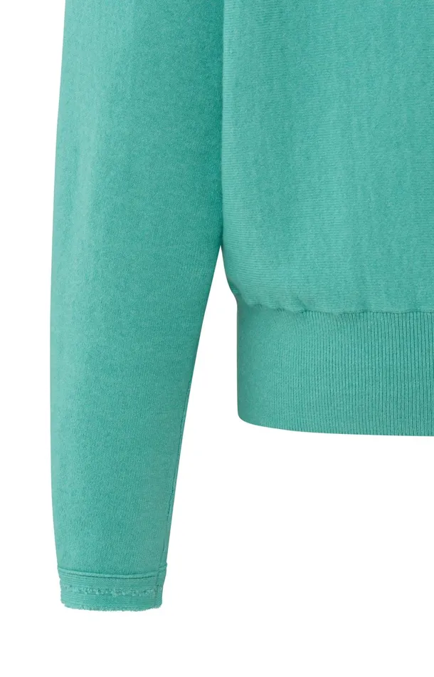 Soft Sweater With Vneck And Batwing Sleeves Pool Blue Women YAYA Sweaters Soft Sweater With Vneck And Batwing Sleeves Pool Blue Women YAYA Sweaters
