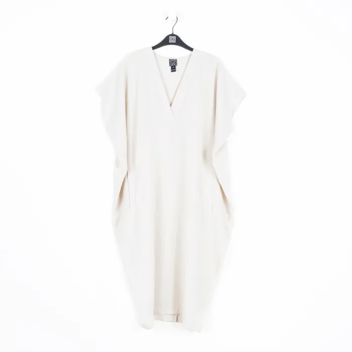 Soft Textured Rayon 8211 Empire Waist Caftan Pocket Dress 8211 Ivory 8211 Final Sale Women Clara Sunwoo Dresses Jumpsuits