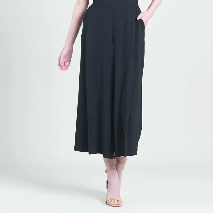 Soft Textured Rayon 8211 Side Pocket Culotte Pant 8211 Black 8211 Final Sale Women Clara Sunwoo Pants Skirts Soft Textured Rayon 8211 Side Pocket Culotte Pant 8211 Black 8211 Final Sale Women Clara Sunwoo Pants Skirts