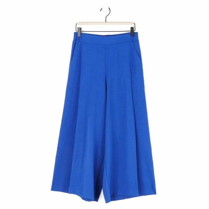 Soft Textured Rayon 8211 Side Pocket Culotte Pant 8211 Cobalt 8211 Final Sale Women Clara Sunwoo Pants Skirts
