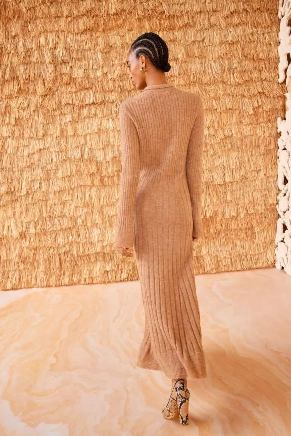 Solene Dress Camel Women Ulla Johnson Dresses Solene Dress Camel Women Ulla Johnson Dresses
