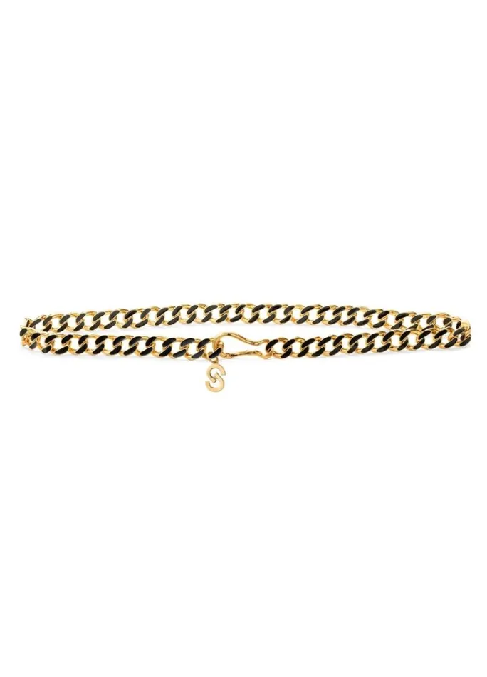 St John Belts Women Chain Belt Blackgold