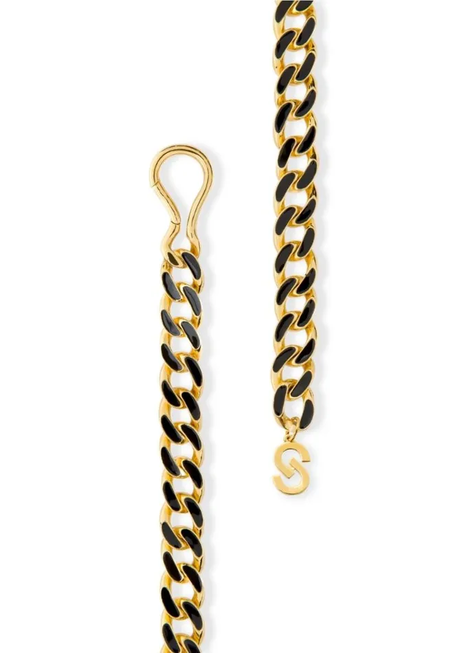 St John Belts Women Chain Belt Blackgold