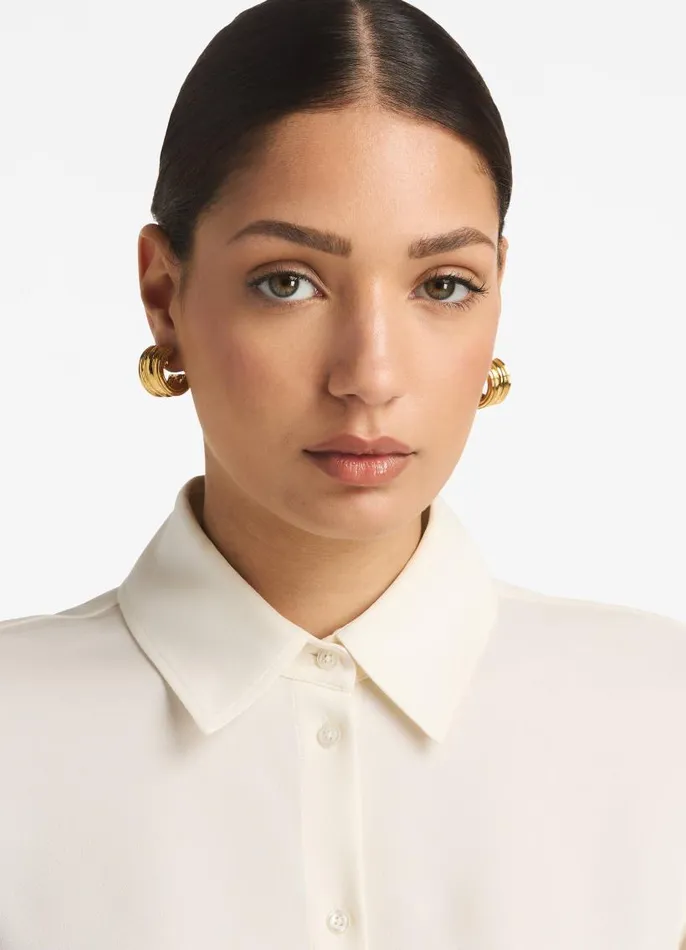St John Christina Caruso Jewelry Women Christina Caruso Baby Triple Hoop Earring Gold St John Christina Caruso Jewelry Women Christina Caruso Baby Triple Hoop Earring Gold