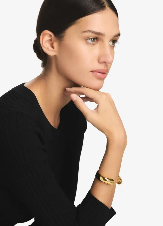 St John Christina Caruso Jewelry Women Christina Caruso Torus Cuff Gold St John Christina Caruso Jewelry Women Christina Caruso Torus Cuff Gold