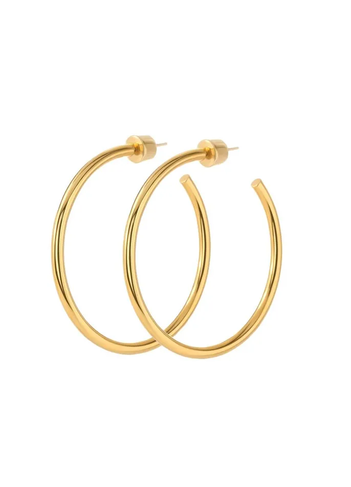 St John Christina Caruso Jewelry Women Christina Caruso Wire Hoop Earring Gold St John Christina Caruso Jewelry Women Christina Caruso Wire Hoop Earring Gold