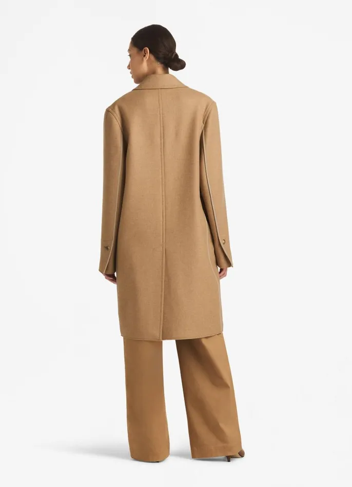 St John Coats Women DoubleFace Wool And Cashmere Blend Coat Camel St John Coats Women DoubleFace Wool And Cashmere Blend Coat Camel