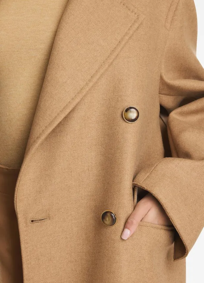 St John Coats Women DoubleFace Wool And Cashmere Blend Coat Camel St John Coats Women DoubleFace Wool And Cashmere Blend Coat Camel
