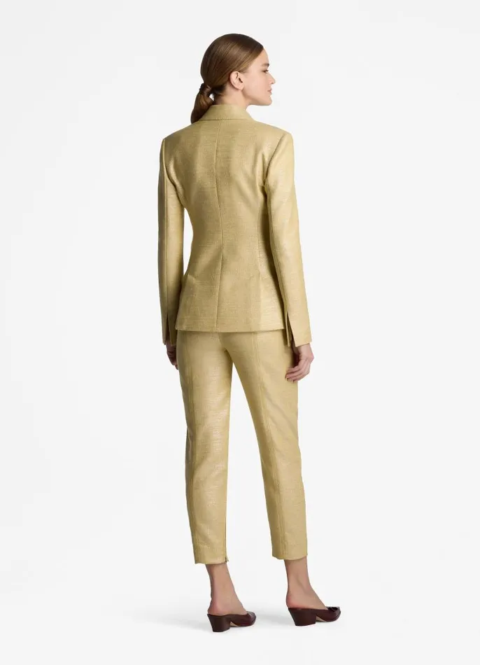 St John Cocktail and Party Women Metallic Twill Jacket Black St John Cocktail and Party Women Metallic Twill Jacket Black