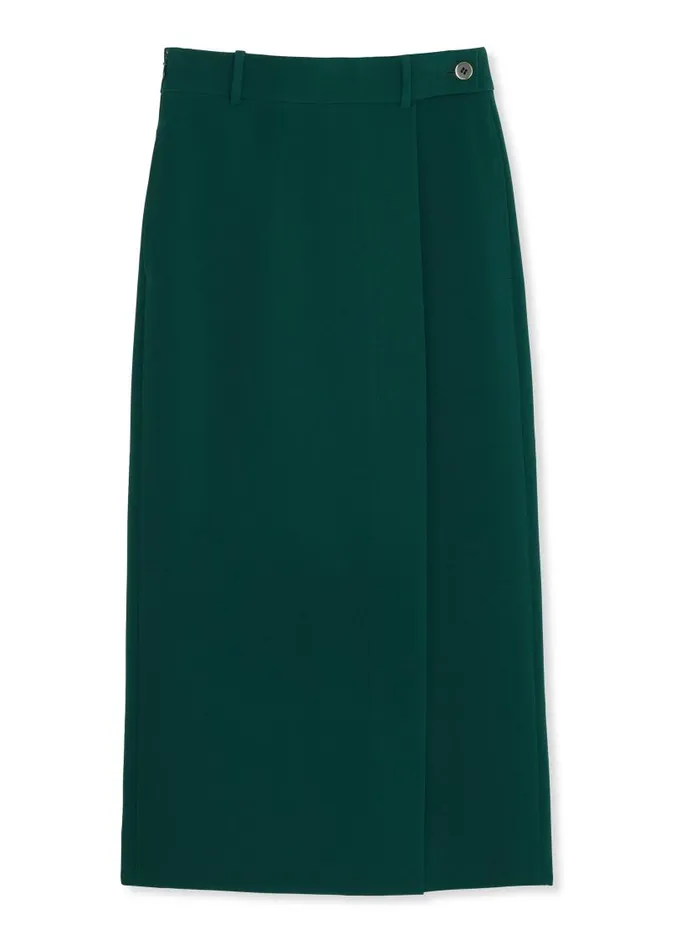 St John Coordinating Sets Women Stretch Cady Skirt Spruce