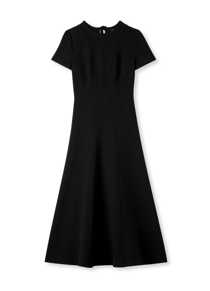 St John Day Dresses Women Short Sleeve Dress Black