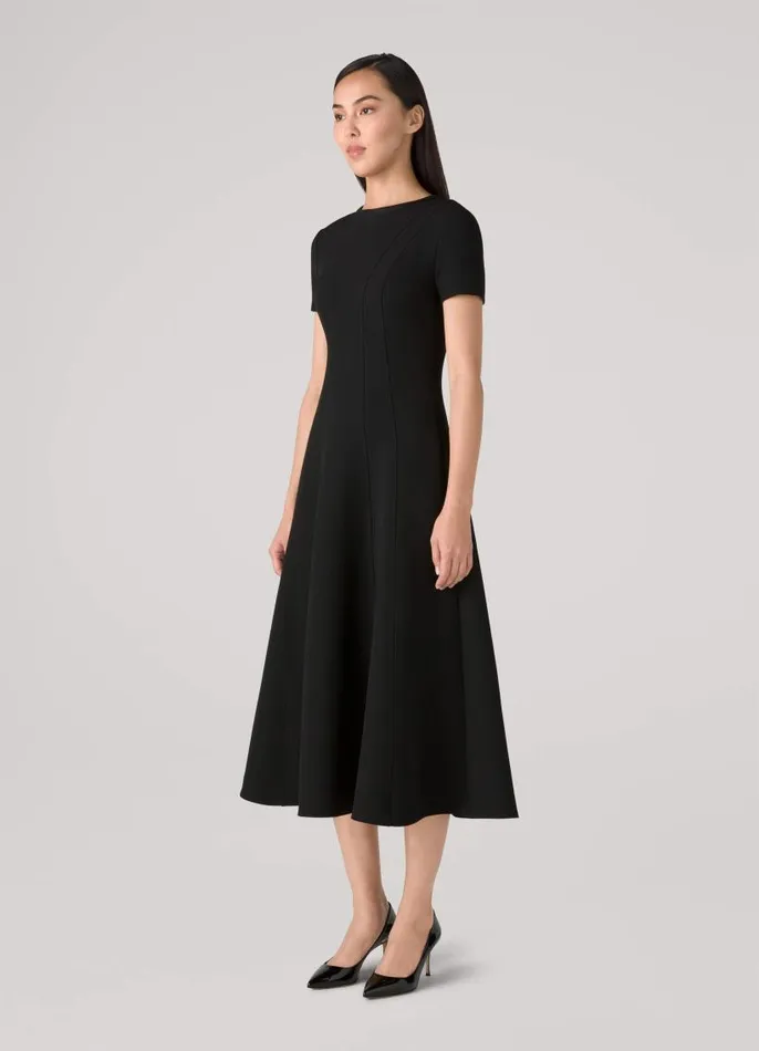 St John Day Dresses Women Short Sleeve Dress Black St John Day Dresses Women Short Sleeve Dress Black