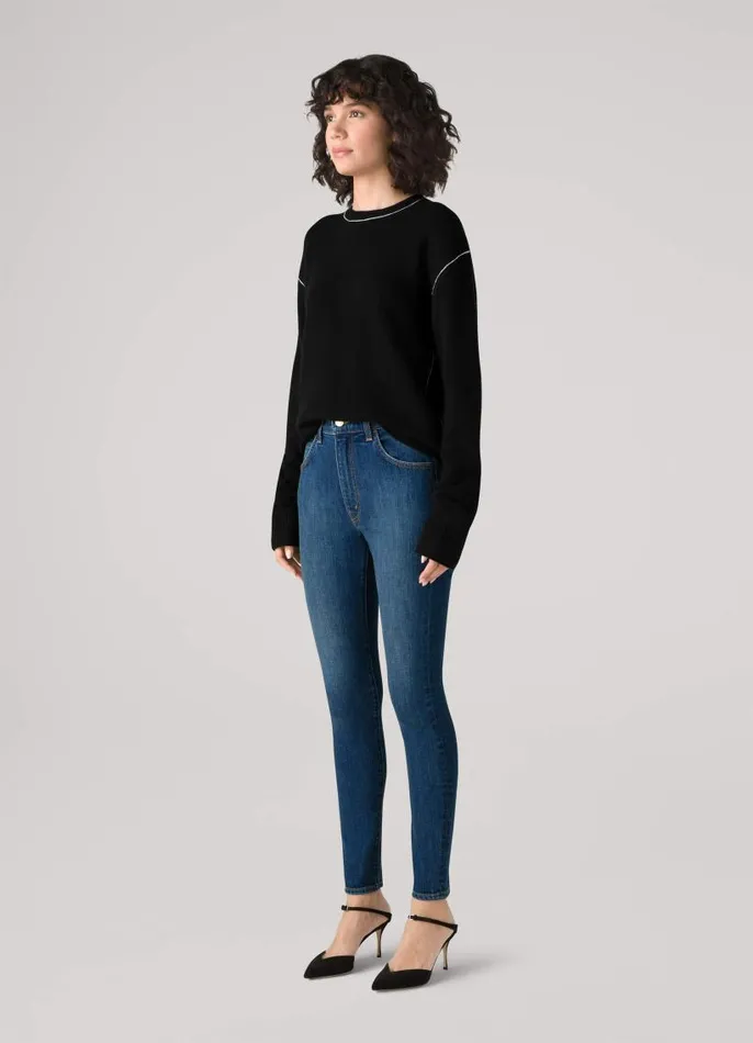 St John Denim Women Newport Jean Black St John Denim Women Newport Jean Black