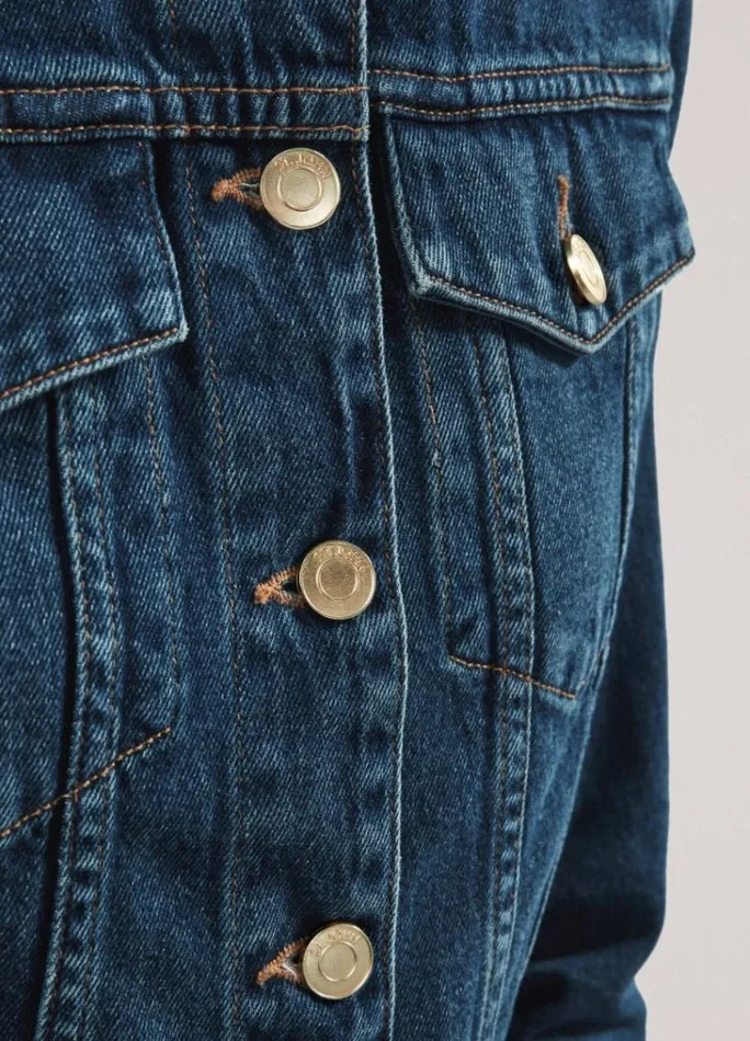 St John Denim Women The Melrose Jean Jacket Dark Indigo St John Denim Women The Melrose Jean Jacket Dark Indigo