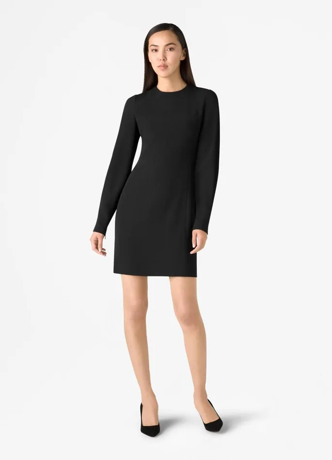 St John Dresses Women Stretch Cady Dress Black St John Dresses Women Stretch Cady Dress Black