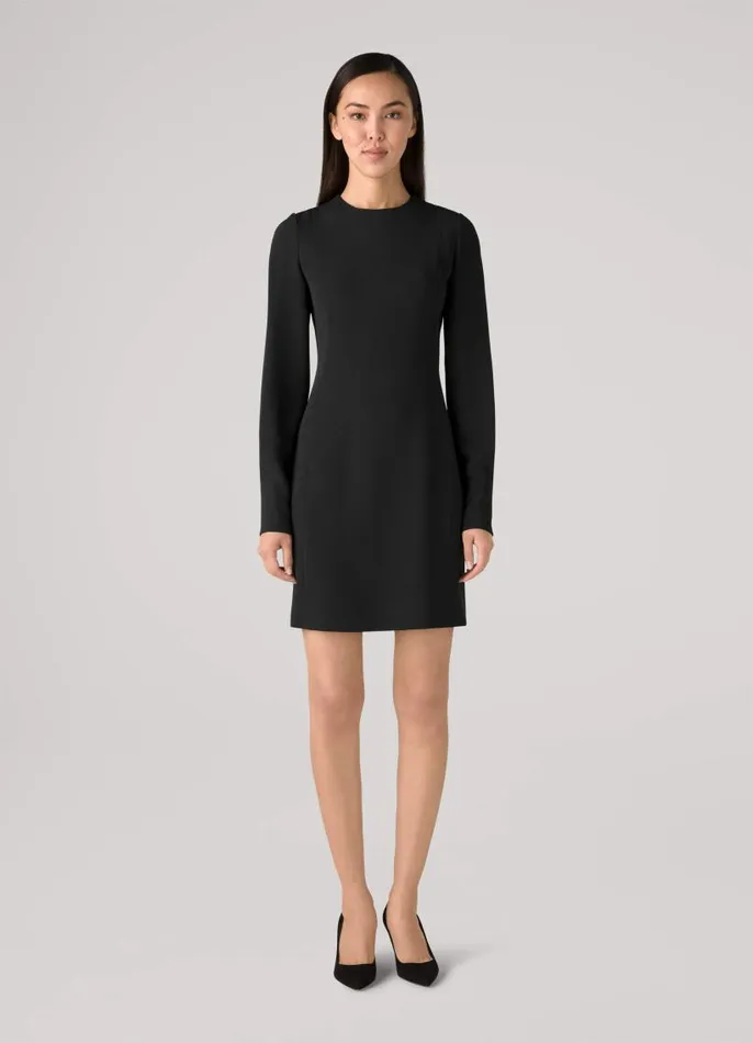 St John Dresses Women Stretch Cady Dress Black St John Dresses Women Stretch Cady Dress Black