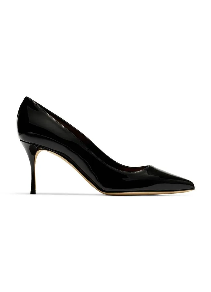 St John Handbags and Shoes Women Laminated Pump Black