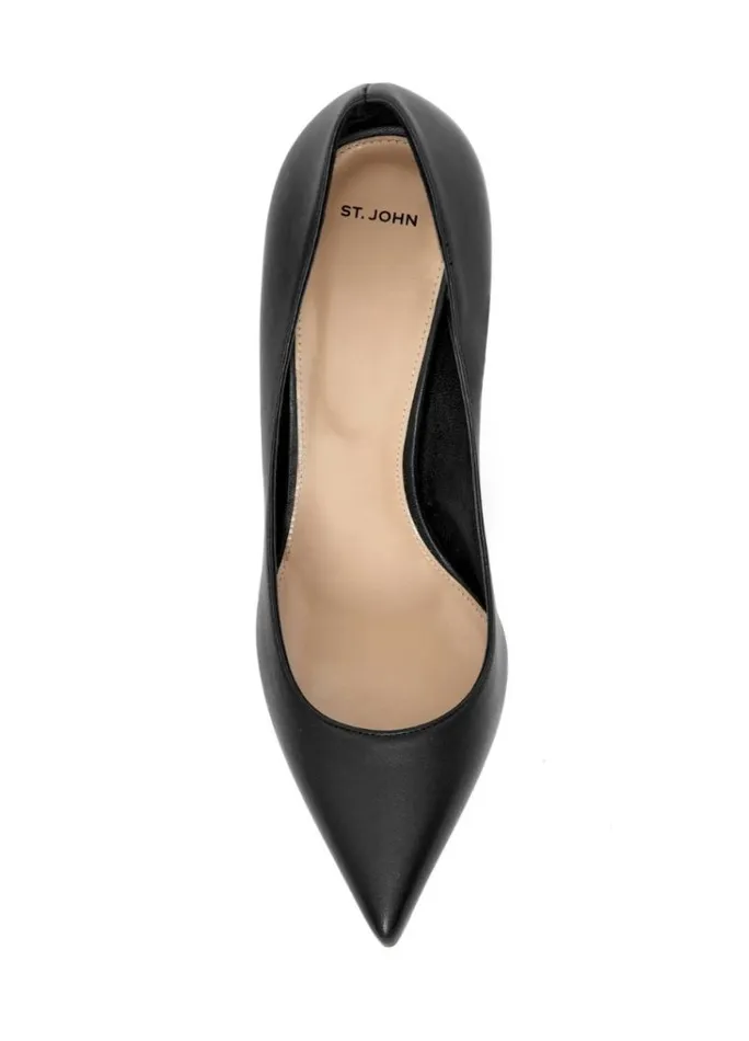 St John Handbags and Shoes Women Leather Pump Black St John Handbags and Shoes Women Leather Pump Black