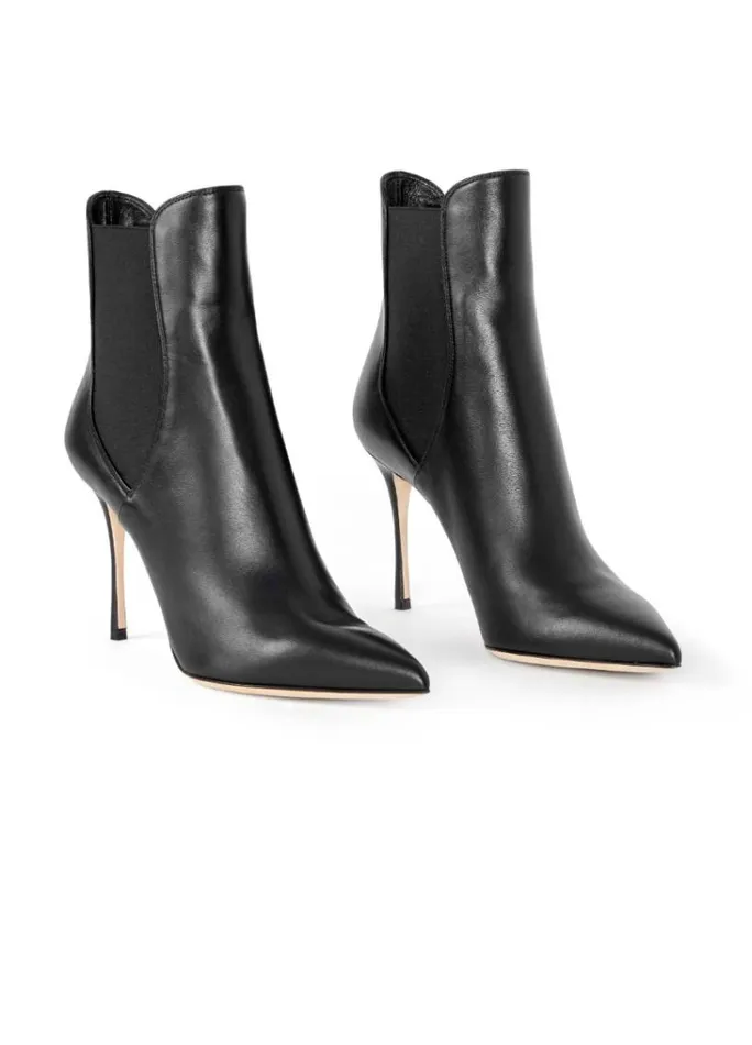 St John Handbags and Shoes Women Nappa Leather Ankle Boot Black St John Handbags and Shoes Women Nappa Leather Ankle Boot Black