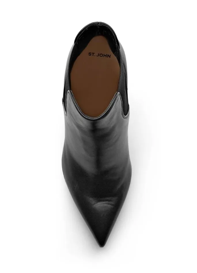 St John Handbags and Shoes Women Nappa Leather Ankle Boot Black St John Handbags and Shoes Women Nappa Leather Ankle Boot Black