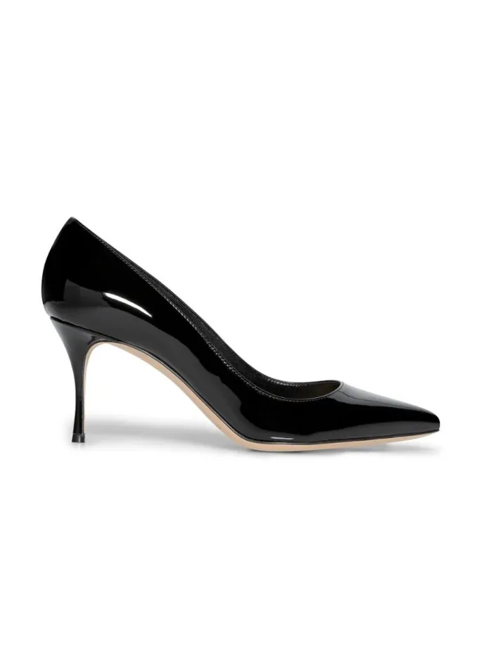 St John Handbags and Shoes Women Patent Leather Pump Black