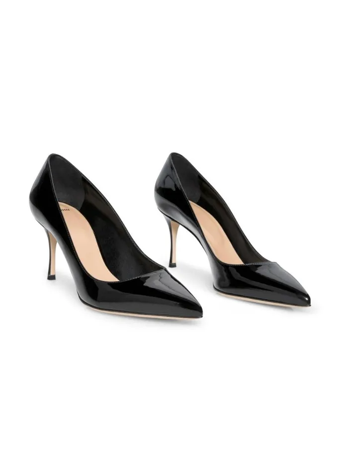 St John Handbags and Shoes Women Patent Leather Pump Black St John Handbags and Shoes Women Patent Leather Pump Black