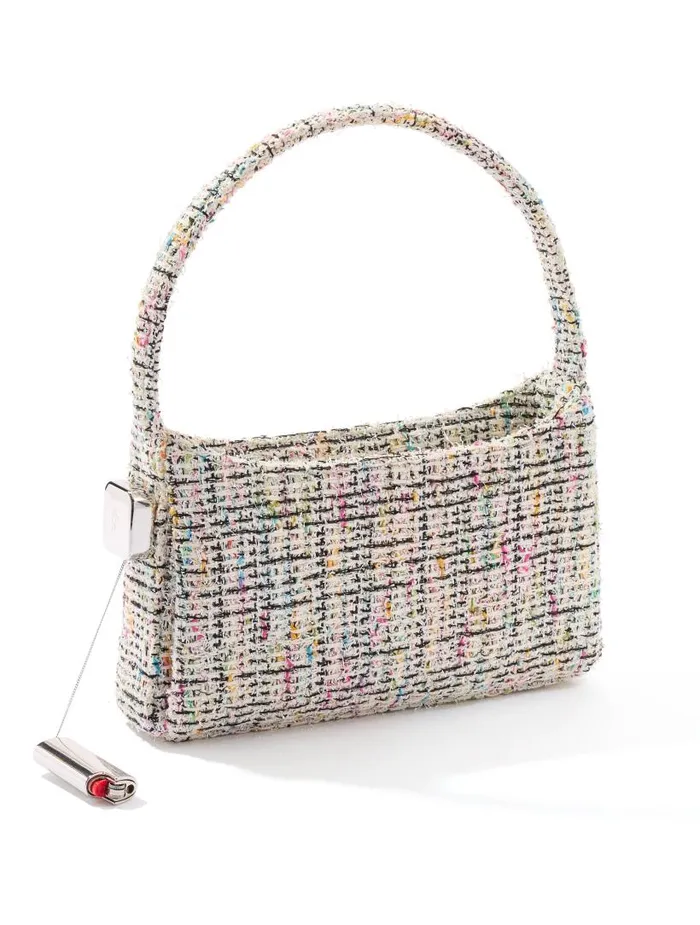 St John Handbags and Shoes Women Rainbow Tweed Burn Shoulder Bag Black Multi St John Handbags and Shoes Women Rainbow Tweed Burn Shoulder Bag Black Multi