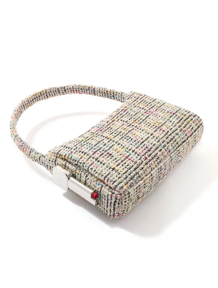 St John Handbags and Shoes Women Rainbow Tweed Burn Shoulder Bag Black Multi St John Handbags and Shoes Women Rainbow Tweed Burn Shoulder Bag Black Multi