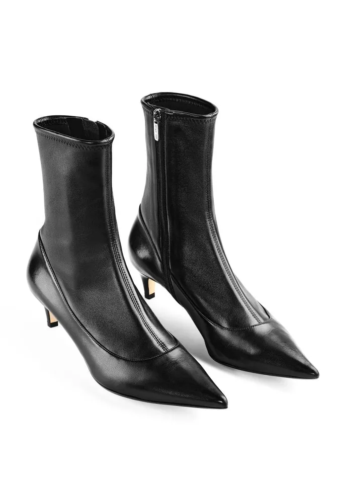St John Handbags and Shoes Women Stretch Leather Bootie Black St John Handbags and Shoes Women Stretch Leather Bootie Black