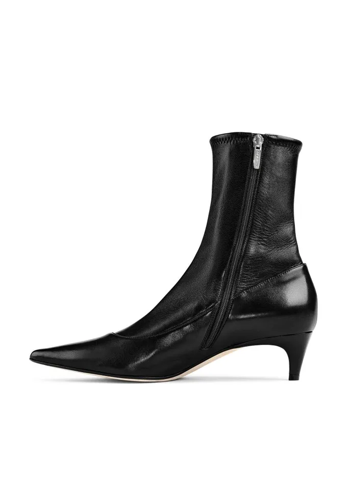 St John Handbags and Shoes Women Stretch Leather Bootie Black St John Handbags and Shoes Women Stretch Leather Bootie Black