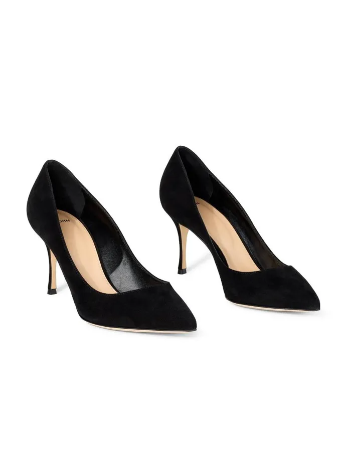 St John Handbags and Shoes Women Suede Pump Black St John Handbags and Shoes Women Suede Pump Black