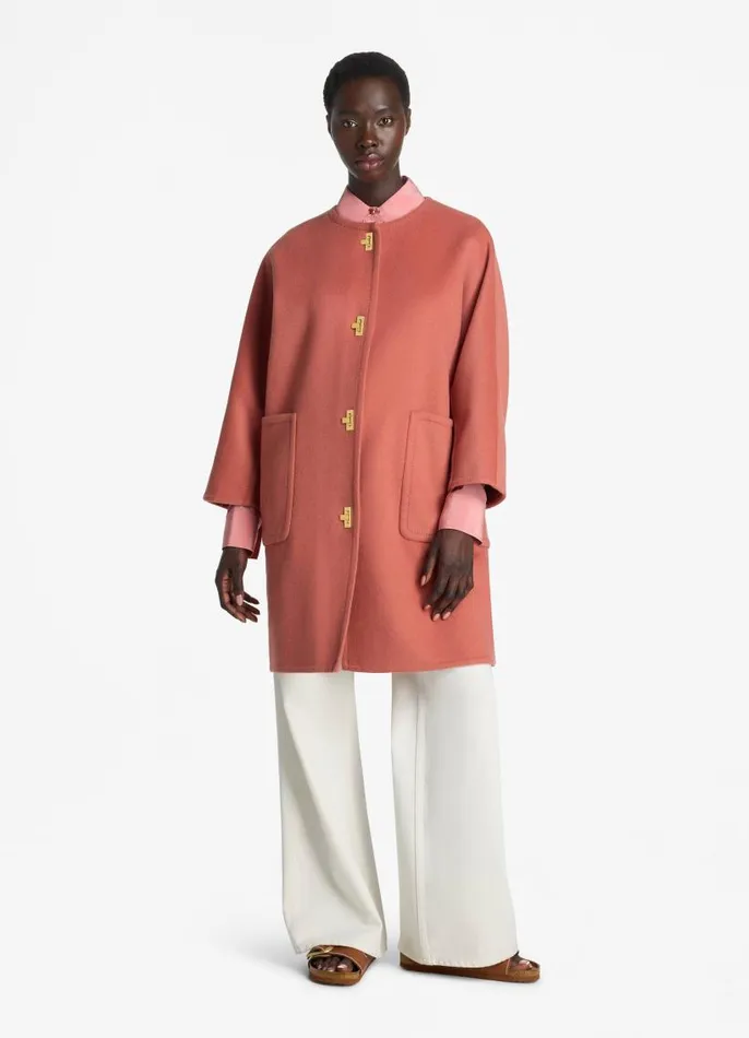 St John Jackets and Coats Women Doubleface Wool And Cashmere Blend Jacket Rouge St John Jackets and Coats Women Doubleface Wool And Cashmere Blend Jacket Rouge