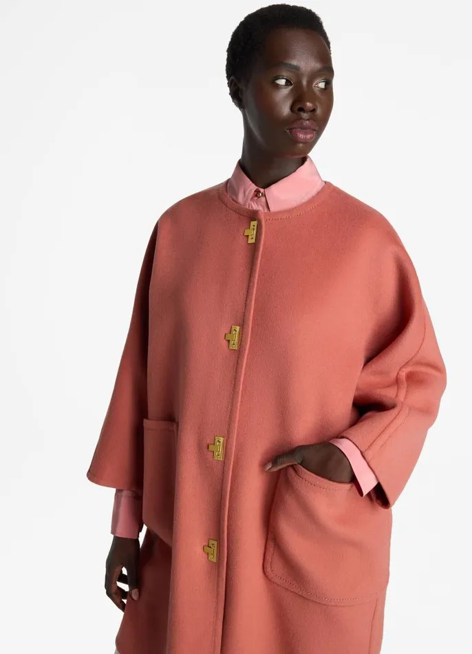 St John Jackets and Coats Women Doubleface Wool And Cashmere Blend Jacket Rouge St John Jackets and Coats Women Doubleface Wool And Cashmere Blend Jacket Rouge