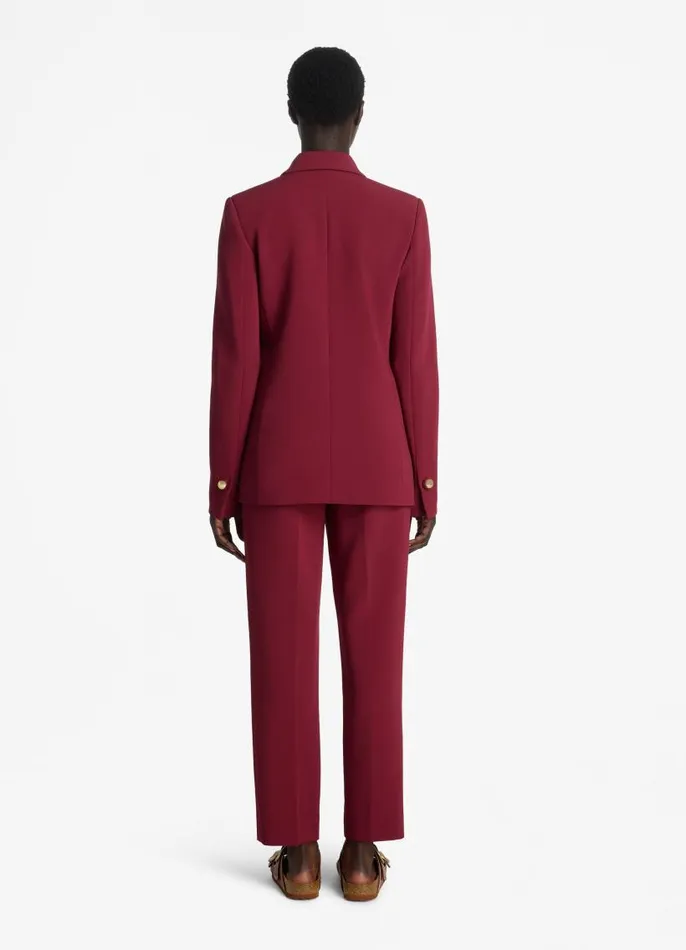 St John Jackets and Coats Women Stretch Italian Knit Cady Jacket Raspberry St John Jackets and Coats Women Stretch Italian Knit Cady Jacket Raspberry