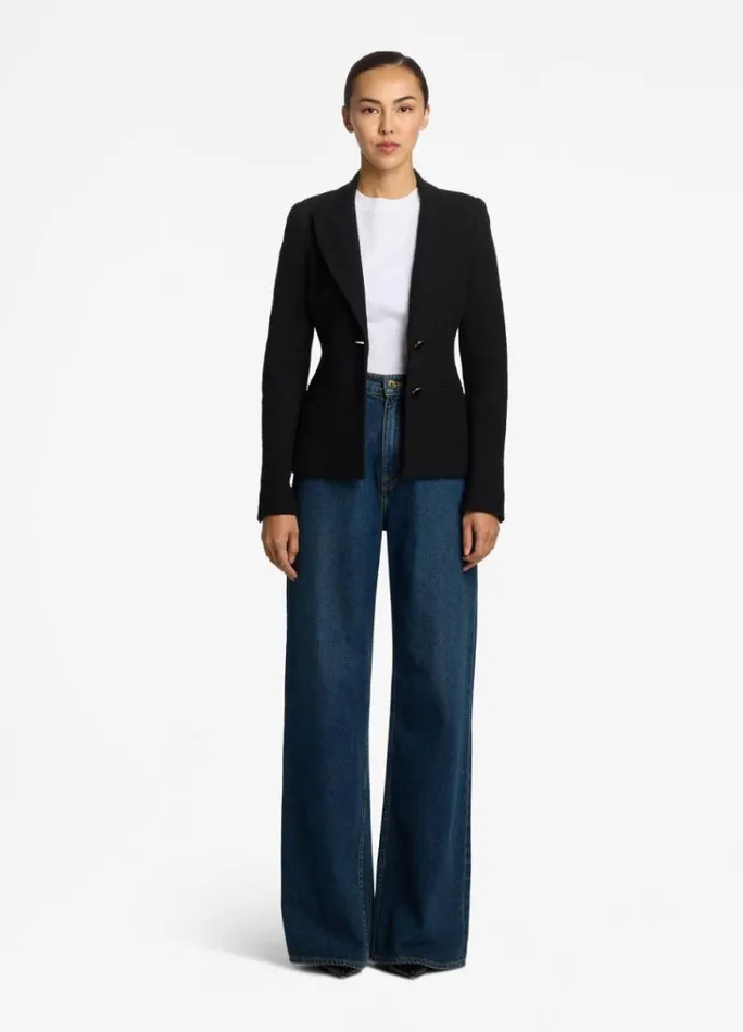 St John Jackets and Coats Women The Studio Tweed Jacket Black St John Jackets and Coats Women The Studio Tweed Jacket Black