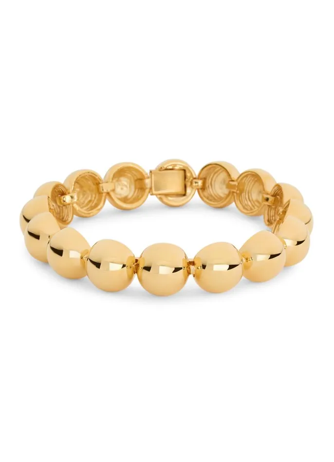 St John Jewelry Women Half Sphere Bracelet Gold