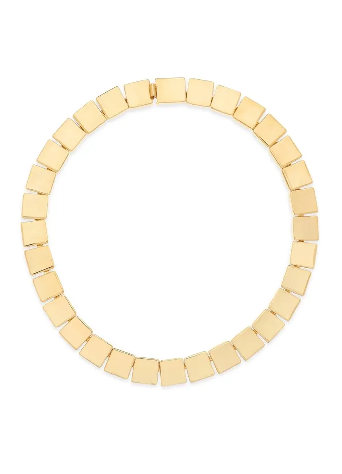 St John Jewelry Women Solid Geo Necklace Gold